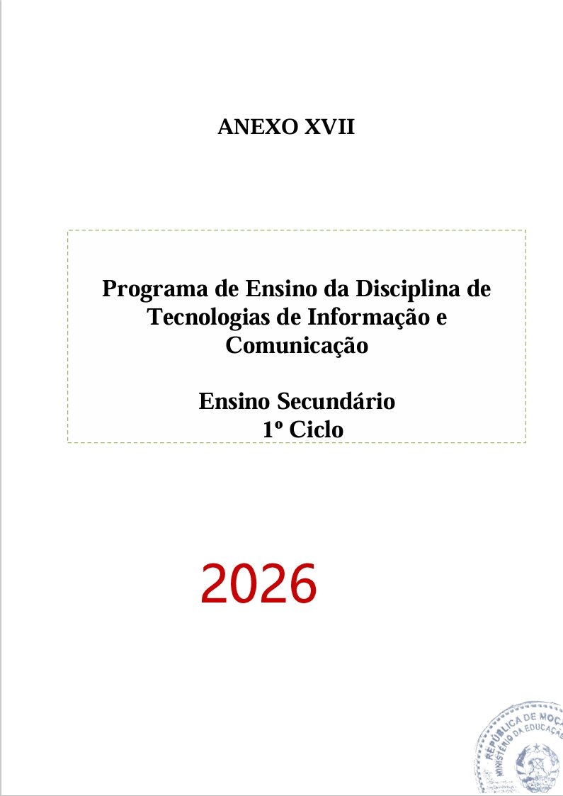 Programa de Ensino de TICs do 1º Ciclo do Ensino Secundário (Novo 2026)