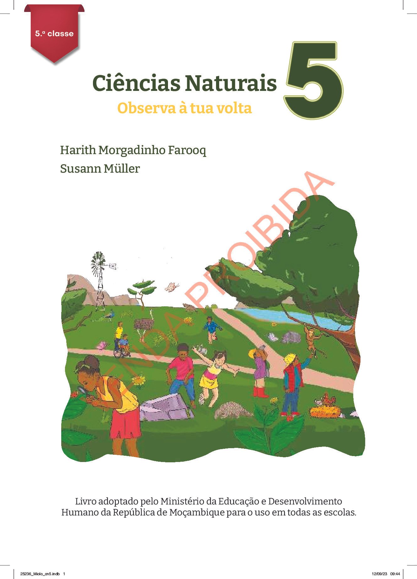Ciências Naturais da 5ª Classe (MINEDH Moçambique 2023) Baixar Livro em PDF