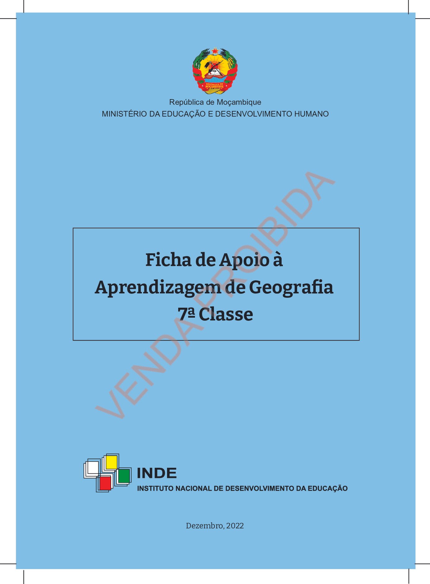 Geografia da 7ª Classe (Ficha de Aprendizagem -Moçambique) Baixar Livro em PDF