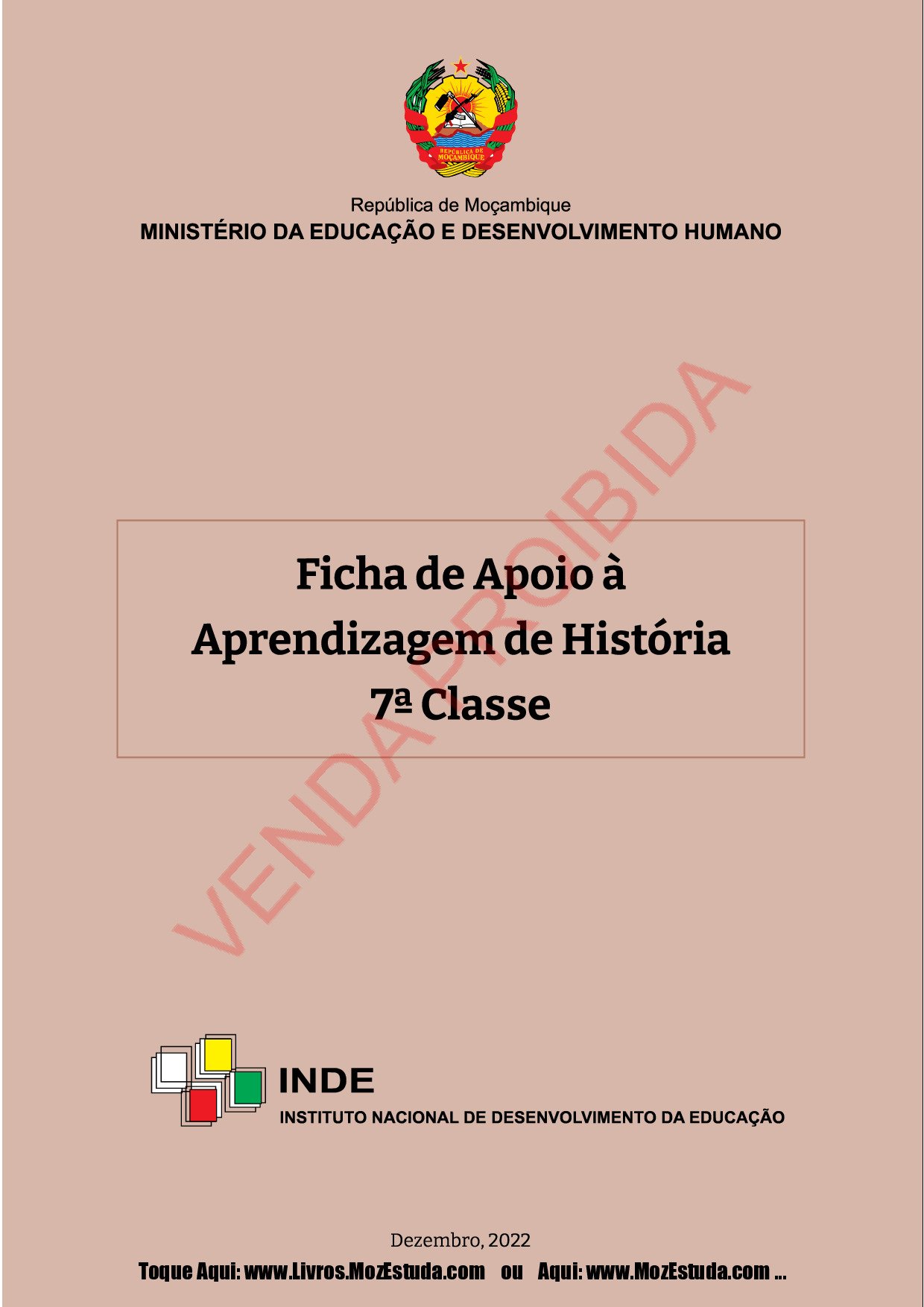 História da 7ª Classe (Ficha de Aprendizagem -Moçambique) Baixar Livro em PDF