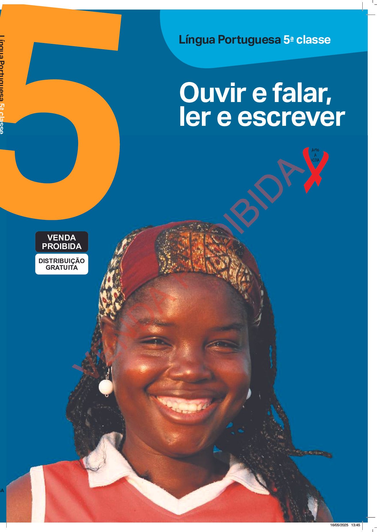 Português da 5ª Classe (Edição Revista – MEC Moçambique 2025) Baixar Livro em PDF